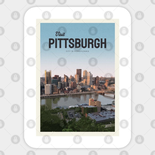 Visit Pittsburgh Sticker by Mercury Club